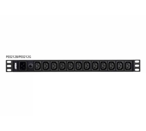 Basic PDU, 1U, 12AC prizler<br>
Basic PDU, 1U, 12AC outlets