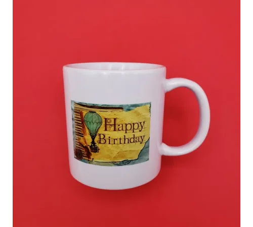 Baskılı Happy Birthday Kupa Bardak