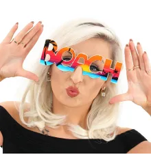 Beach Yazılı Parti Gözlüğü Yaza Merhaba Hawaii Show Gözlüğü 19x6 cm