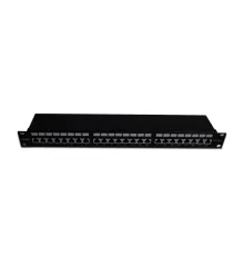 Beek 19" 1U 24 port CAT6A STP Patch Panel, LSA/IDC 90 derece punch ISO11801 Class Ea<br>
Beek 19" 1U CAT6A STP Patch Panel, LSA/IDC 24-port 90 degree punch ISO11801 Class Ea