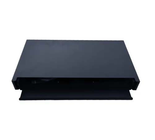 Beek 1U 19” Fiber Patch Panel Kutusu (ön panel,  coupler, kaset ve pigtail hariç), raylı çekmece, bas kilitle mekanizmasına sahip ön panel seçenekleri<br>
Beek 1U 19" Splice Box (Except front panel, coupler, cassette and pigtail), rail drawer