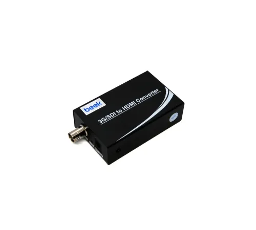 Beek 3G/SDI <-> HDMI Çevirici<br>
Beek 3G/SDI to HDMI Converter<br>
3G SDI Giriş<br>
HDMI Çıkış<br>
HDMI 1.3<br>
HDCP 1.4 uyumlu<br>
1080P