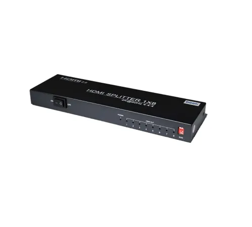 Beek 4K 8&#039;li HDMI Video Çoklayıcı, 3840 x 2160 piksel çözünürlük, HDCP 2.3, metal şasi, siyah renk<br>
Beek HDMI Splitter 8 Ports, HDMI 2.0, 4K@60Hz, 1080P@60Hz