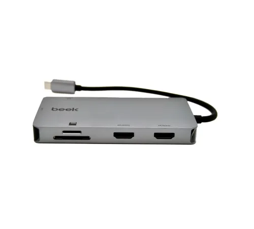 Beek 9 in 1 USB Tip C Docking Station<br>
Beek 9 in 1 Type C to Docking Station