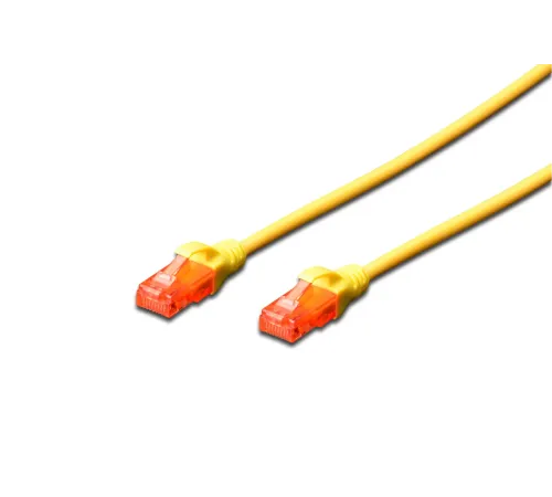 Beek CAT. 6 Patch Kablo, U/UTP, 3 metre, AWG 26, Sarı Renk, LSZH