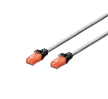 Beek CAT6 U/UTP Cross Patch Kablosu, AWG 26, 2 metre, gri renk, koruma kılıfı siyah renk, LSZH