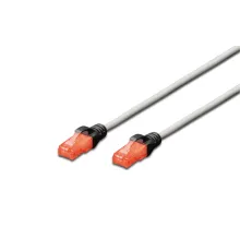 Beek CAT6 U/UTP Cross Patch Kablosu, AWG 26, 2 metre, gri renk, koruma kılıfı siyah renk, LSZH