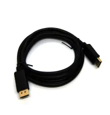 Beek DisplayPort (DP) Bağlantı Kablosu, DP 1.2, DP Erkek - DP Erkek, 4KX2K@60Hz, Altın Kaplama, 2 metre<br>
Beek DiplayPort P1.2 M/M, 4KX2K@60Hz,Gold 2M