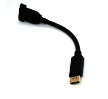 Beek DisplayPort (DP) Panel Montaj Tipi Çevirici, DP Erkek <-> DP Dişi Vidalı, Altın Kaplama, 0.15 metre