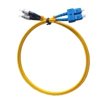 Beek FC-SC Fiber Optik Patch Kablo, OS 2 9/125 Singlemode, 3.0mm, LSZH, 1 metre