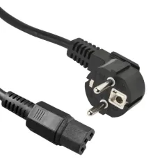 Beek Güç Kablosu, Schuko C15, 1.80 metre, 10A 250V, H05VV F0.75*3<br>
Beek Schuko-C15 Power Cable 1.8m, H05VV-F 3*0.75mm2
