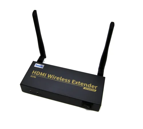 Beek HDMI KVM Kablosuz Sinyal Uzatma Cihazı, Verici (Sender) ve Alıcı (Receiver) Birim dahil, 200 metre, 1080P@60Hz<br>
Beek HDMI KVM Wireless Extender 200m 1080P@60Hz