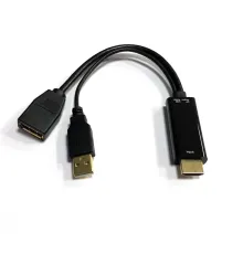 Beek HDMI <-> DisplayPort (DP++) Adaptör, HDMI Tip A Erkek Giriş,  DP Dişi Çıkış, DP 1.2, 4KX2K@30Hz çözünürlük