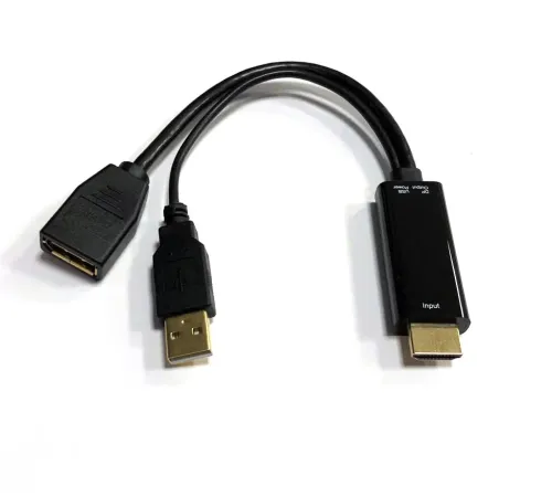 Beek HDMI <-> DisplayPort (DP++) Adaptör, HDMI Tip A Erkek Giriş,  DP Dişi Çıkış, DP 1.2, 4KX2K@30Hz çözünürlük