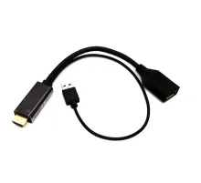Beek HDMI <-> DisplayPort (DP) Adaptör Kablosu, HDMI Erkek - DP Dişi, Giriş: HDMI Çıkış: DP, 4KX2K@60Hz çözünürlük<br>
Beek HDMI M to DP F Adaptor Cable, Input: HDMI Output: DP, 4KX2K@60Hz çözünürlük