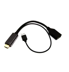 Beek HDMI <-> DisplayPort (DP) Adaptör Kablosu, HDMI Erkek - DP Dişi, Giriş: HDMI Çıkış: DP, 4KX2K@60Hz çözünürlük<br>
Beek HDMI M to DP F Adaptor Cable, Input: HDMI Output: DP, 4KX2K@60Hz çözünürlük
