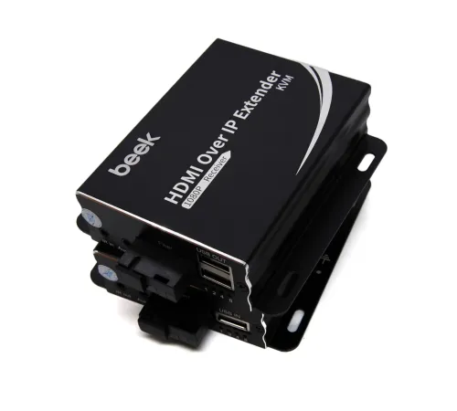 Beek IP HDMI KVM Fiber Sinyal Uzatma Cihazı, Single Mode, SC, 20km, 1080P<br>
Beek IP HDMI KVM Fiber Extender 20KM 1080P