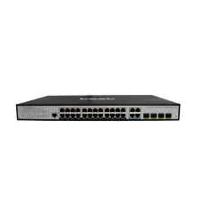 Beek L2 Yönetilebilir Switch<br>
24 x 10/100/1000Mbps IEEE802.3af/at PoE+ port (Port başına 30.8 watt) (PoE Güç Bütçesi maks. 400 Watt)<br>
4 x 10/100/1000BASE-T port (combo)<br>
4 x 1000 Base-X SFP yuva (combo)<br>
1 x Konsol port