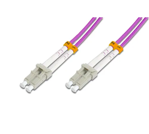 Beek LC-LC Fiber Optik Patch Kablo, Multimode OM 4 50/125 Duplex, 3.0mm, LSZH, 7 metre