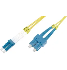 Beek LC-SC Fiber Optik Patch Kablo, 9/125 µ, Singlemode, 3.0mm, Duplex, OS2, LSZH, 2 metre