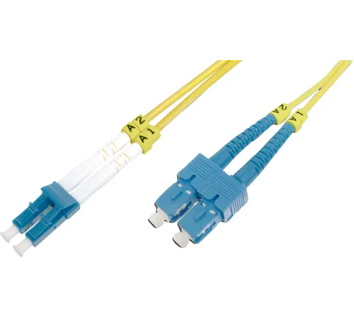 Beek LC-SC Fiber Optik Patch Kablo, 9/125 µ, Singlemode, 3.0mm, Duplex, OS2, LSZH, 20 metre