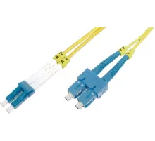 Beek LC-SC Fiber Optik Patch Kablo, 9/125 µ, Singlemode, 3.0mm, Duplex, OS2, LSZH, 40 metre
