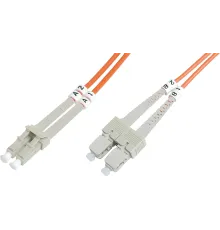 Beek LC-SC Fiber Optik Patch Kablo, Multimode OM 1 62.5/125 Duplex, 3.0mm, LSZH, 1 metre