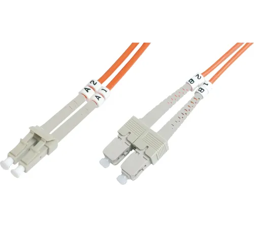 Beek LC-SC Fiber Optik Patch Kablo, Multimode OM 1 62.5/125 Duplex, 3.0mm, LSZH, 2 metre