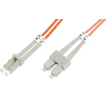 Beek LC-SC Fiber Optik Patch Kablo, Multimode OM 1 62.5/125 Duplex, 3.0mm, LSZH, 7 metre