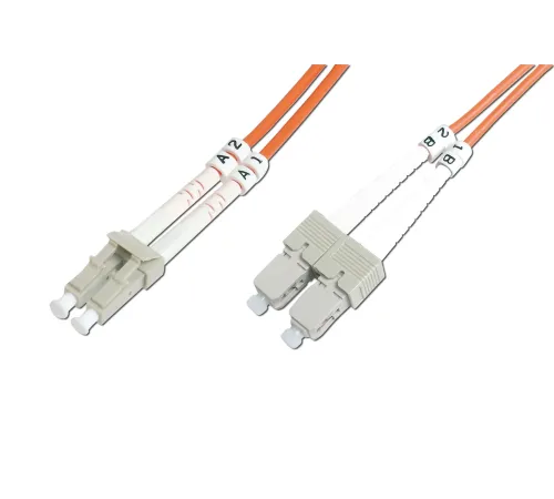 Beek LC-SC Fiber Optik Patch Kablo, Multimode OM 2 50/125 Duplex, 3.0mm, LSZH, 10 metre
