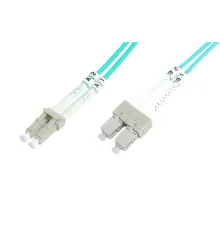 Beek LC-SC Fiber Optik Patch Kablo, Multimode OM 3 50/125 Duplex, 3.0mm, LSZH, 20 metre