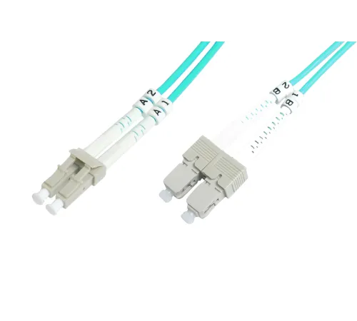 Beek LC-SC Fiber Optik Patch Kablo, Multimode OM 3 50/125 Duplex, 3.0mm, LSZH, 40 metre