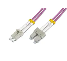 Beek LC-SC Fiber Optik Patch Kablo, Multimode OM 4 50/125 Duplex, 3.0mm, LSZH, 1 metre