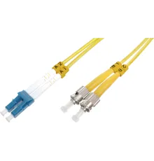 Beek LC-ST Fiber Optik Patch Kablo, 9/125 µ, Singlemode, 3.0mm, Duplex, OS2, LSZH, 2 metre