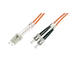 Beek LC-ST Fiber Optik Patch Kablo, Multimode OM 1 62.5/125 Duplex, 3.0mm, LSZH, 5 metre