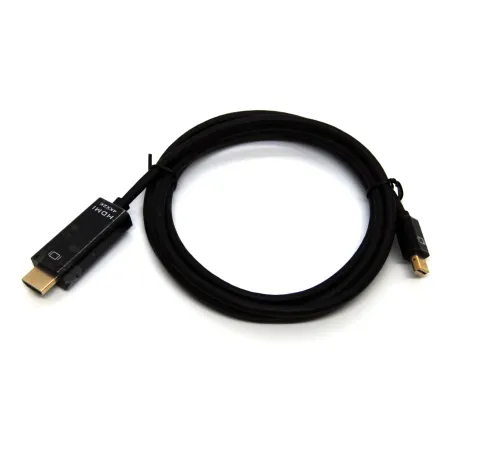 Beek Mini DisplayPort (mini DP) Erkek <-> HDMI Erkek, 4KX2K@30Hz, Altın Kaplama, 2 metre<br>
Beek MINI DP M /HDMI M, 4KX2K@30Hz,Gold, 2M