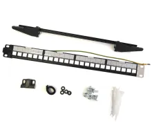 Beek Modüler Boş Patch Panel, Zırhlı, 24-port, 1U, Rack Montaj için Uygun, Etiketleme Alanı Mevcut