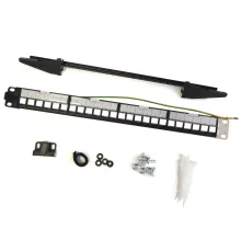 Beek Modüler Boş Patch Panel, Zırhlı, 24-port, 1U, Rack Montaj için Uygun, Etiketleme Alanı Mevcut