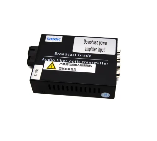 Beek RCA Analog Ses <-> Fiber Optik Uzatma, 20 km<br>
Beek RCA Audio Optical Transceiver/Extender, 20 km