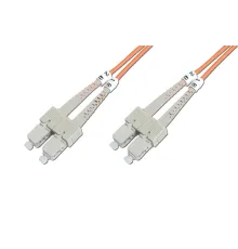Beek SC-SC Fiber Optik Patch Kablo, Multimode OM 1 62.5/125 Duplex, 3.0mm, LSZH, 1 metre