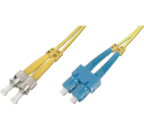 Beek ST-SC Fiber Optik Patch Kablo, 9/125 µ, Singlemode, 3.0mm, Duplex, OS2, LSZH, 5 metre
