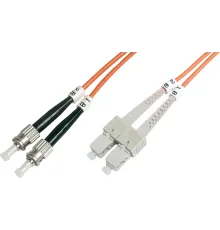 Beek ST-SC Fiber Optik Patch Kablo, Multimode OM 1 62.5/125 Duplex, 3.0mm, LSZH, 2 metre
