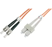 Beek ST-SC Fiber Optik Patch Kablo, Multimode OM 1 62.5/125 Duplex, 3.0mm, LSZH, 3 metre