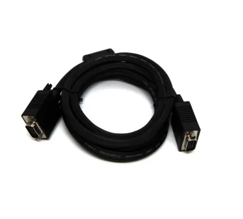 Beek VGA Monitör Kablosu, DSUB 15 erkek <-> DSUB 15 erkek, 15 metre, 2x ferrite filtreli, siyah renk<br>Beek VGA 15 mt Cable M/M with Ferrites Filters