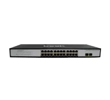 Beek Yönetilemeyen Gigabit Switch<br>
24 x 10/100/1000Mbps port<br>
2 x 1000Base-X SFP yuva<br>
Fansız<br>
Beek 24 Ports Gigabit Ethernet Switch with 2G SFP