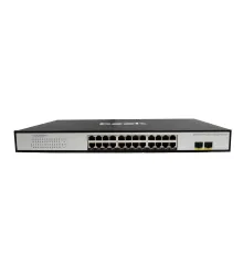 Beek Yönetilemeyen PoE+ Switch<br>
24 x 10/100/1000Mbps IEEE802.3af/at PoE+ port (Port başına 30.8 watt) (PoE Güç Bütçesi maks. 400 Watt)<br>
2 x 1.25G Base-X SFP yuva<br>
6KV surge koruması<br>
Beek 24 Port 10/100/1000Mbps Unmanag