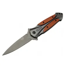 Benchmade DA27B Gri Sivri Kamp Çakı 20cm - Yarı , Kutulu, Ahşap - Metal Sap