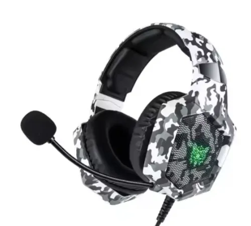 Beyaz K8 Kamuflaj Kulaklık