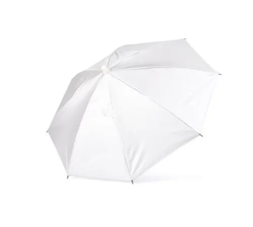 Beyaz Kafa Şemsiyesi 1 Adet