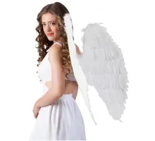 Beyaz Renkli Büyük Boy Melek Kanadı 55x80 cm